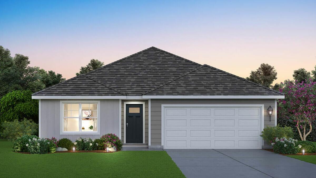 front view of house with a yard