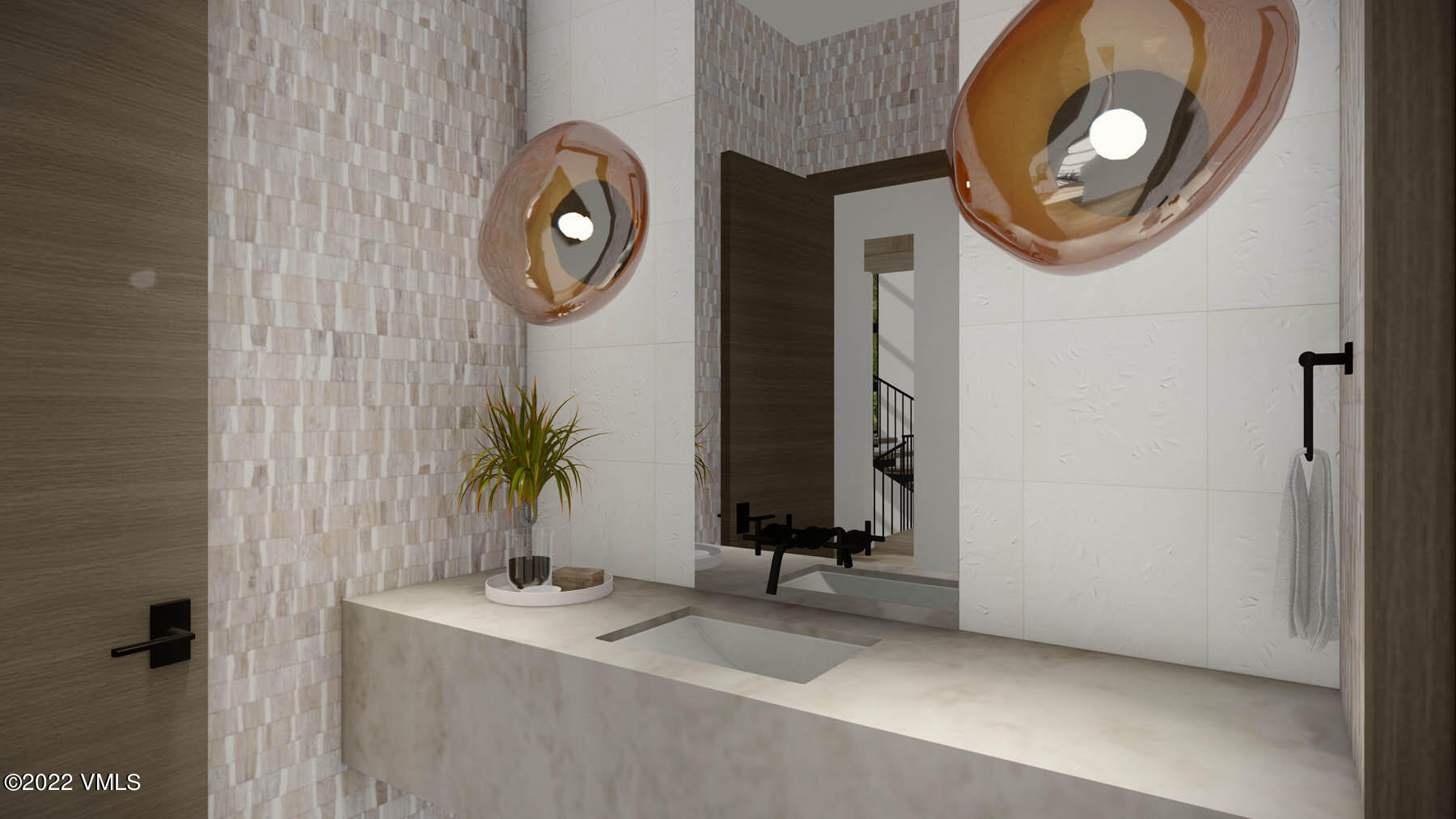5002 Snowshoe Lane Vail, CO 81657 - Photo 15 of 29 a bathroom with a sink and a mirror