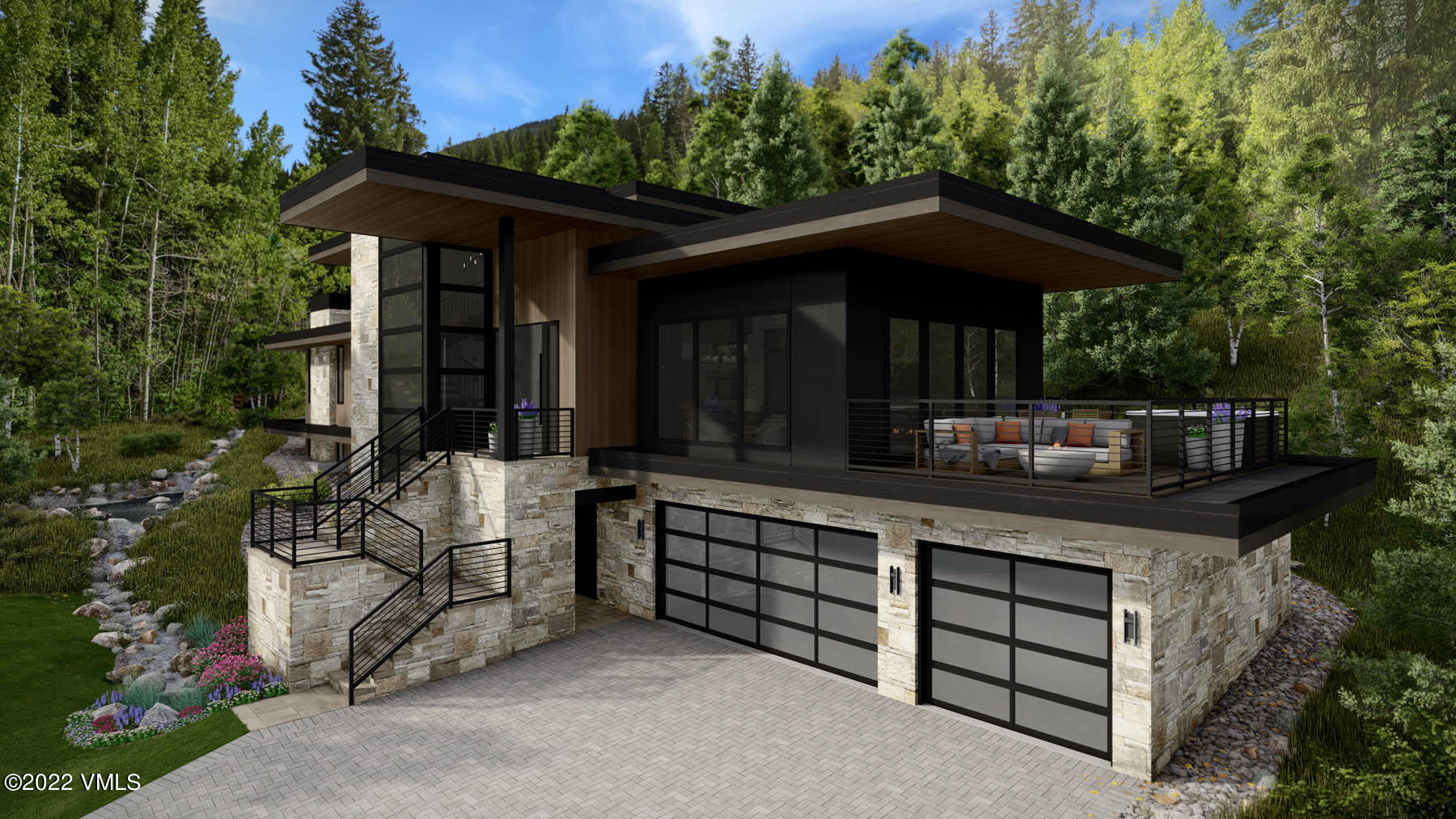 5002 Snowshoe Lane Vail, CO 81657 - Photo 3 of 29 front view of a house with a small yard