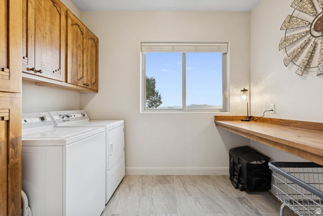 2925 Juniper Road Enterprise, UT 84725 - Photo 31 of 56 Laundry room with washer and dryer and cabinet space