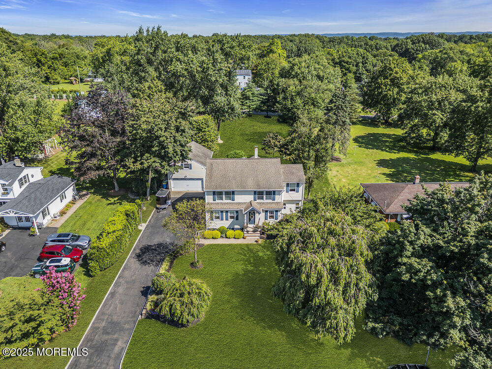 87 Amwell Road Hillsborough, NJ 08844 - Photo 4 of 46 an aerial view of a house with a garden
