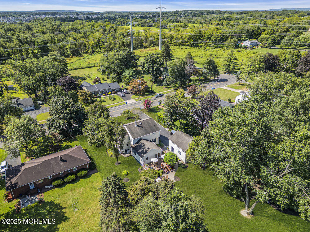 87 Amwell Road Hillsborough, NJ 08844 - Photo 44 of 46 an aerial view of residential house with outdoor space and swimming pool