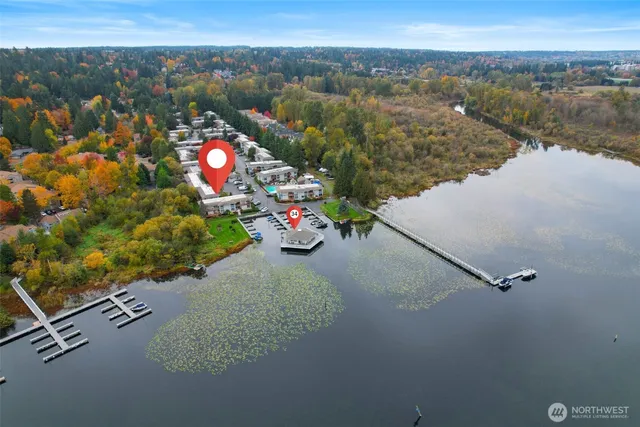 an aerial view of a city