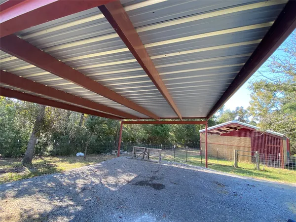 a view of backyard with green space
