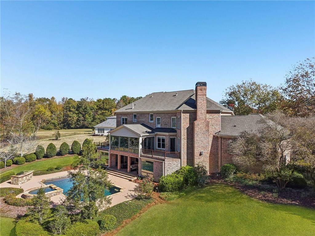 2071 Trimleston Road Statham, GA 30666 - Photo 89 of 96 an aerial view of a house with a yard