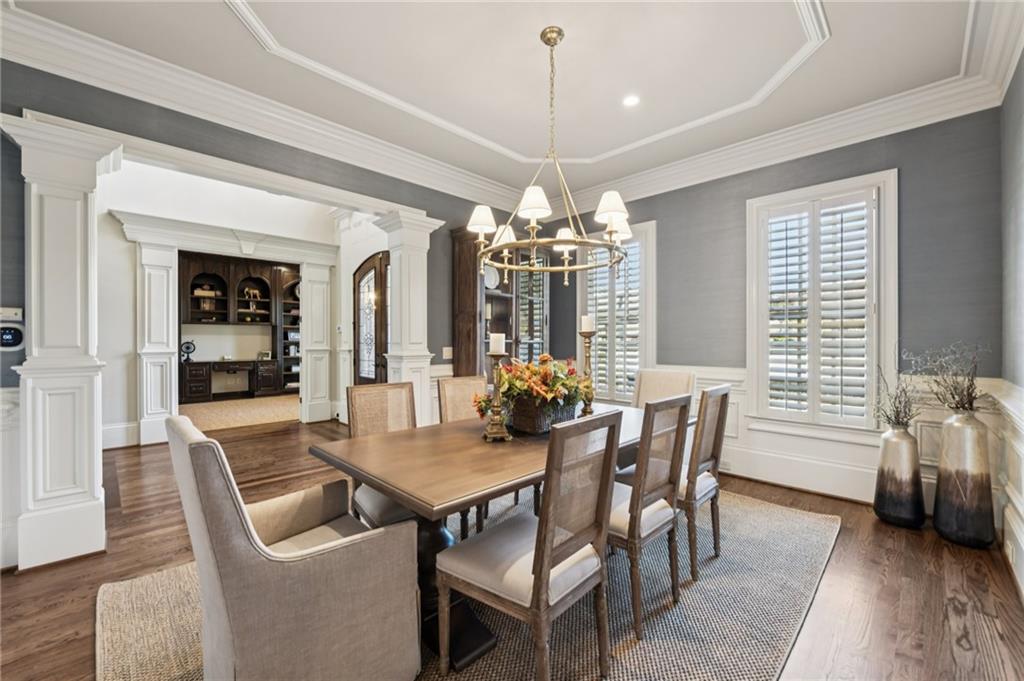 2071 Trimleston Road Statham, GA 30666 - Photo 9 of 96 a view of a dining room with furniture window and wooden floor