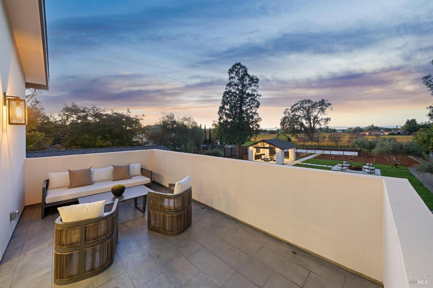 1860 McKinley Road Napa, CA 94558 - Photo 43 of 89 a view of roof deck with furniture