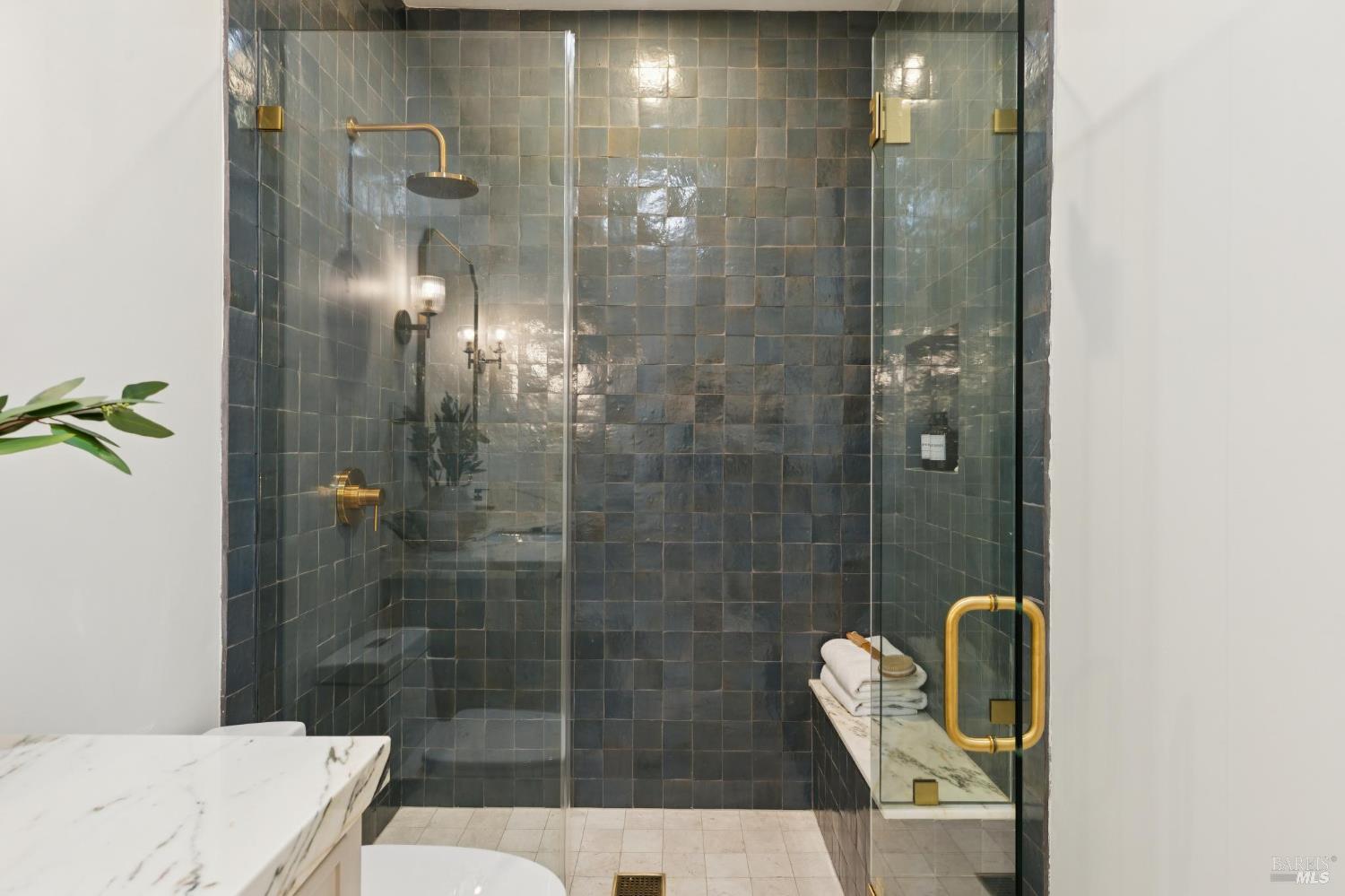 1860 McKinley Road Napa, CA 94558 - Photo 75 of 89 a bathroom with a shower and toilet