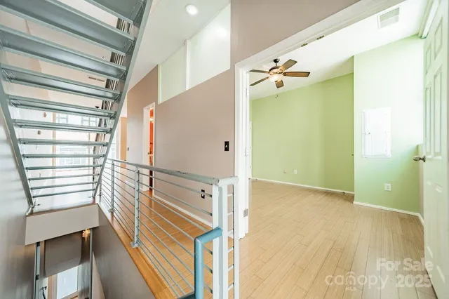 a bathroom with a shower and a shower