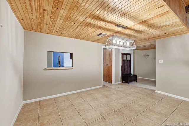 a view of an empty room