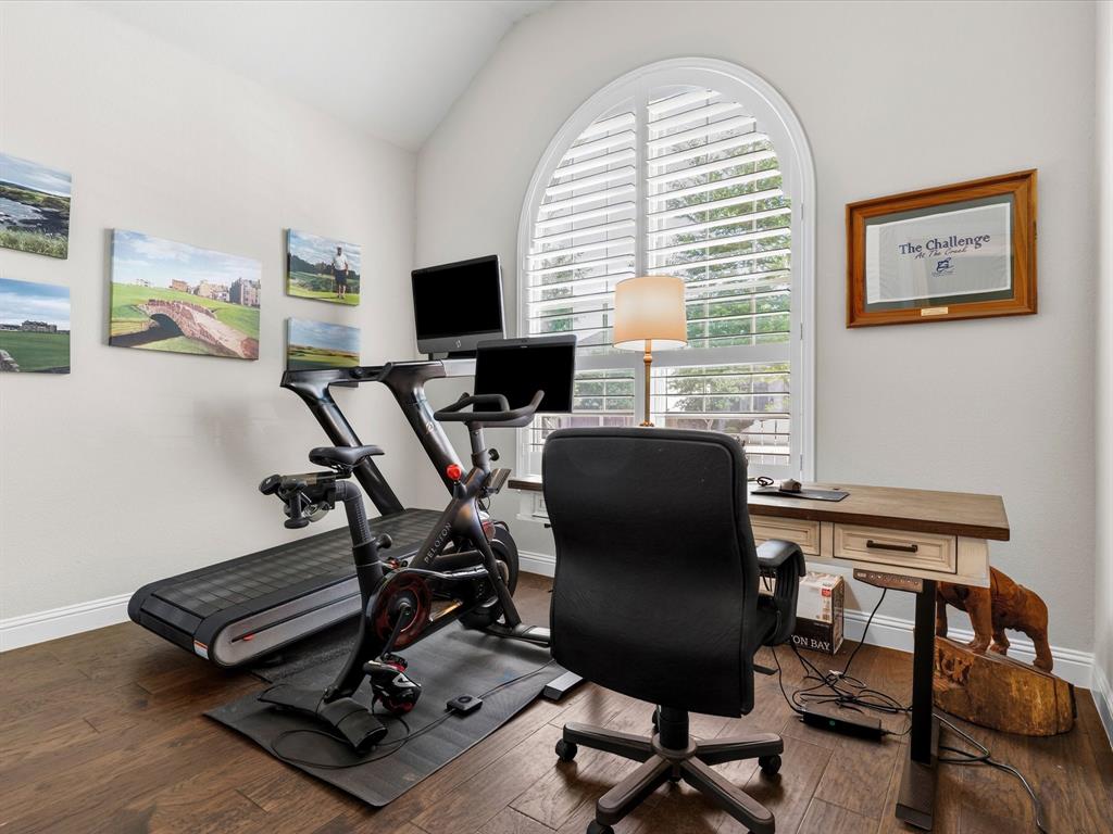 1630 Pebblebrook Lane Prosper, TX 75078 - Photo 7 of 40 a view of a workspace with furniture and a window