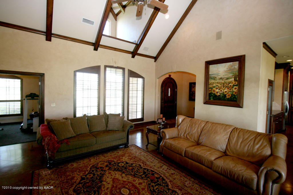 9000 Blackhawk Road Amarillo, TX 79119 - Photo 4 of 39 a living room with furniture ceiling fan and a rug
