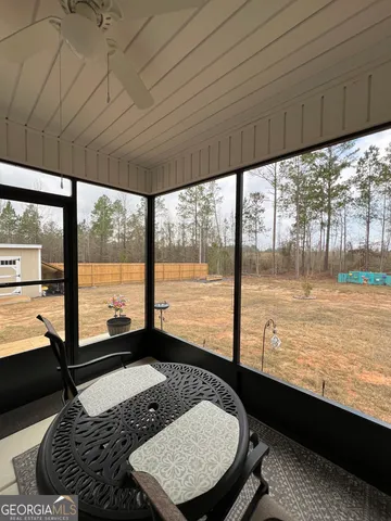 a living room with large pool