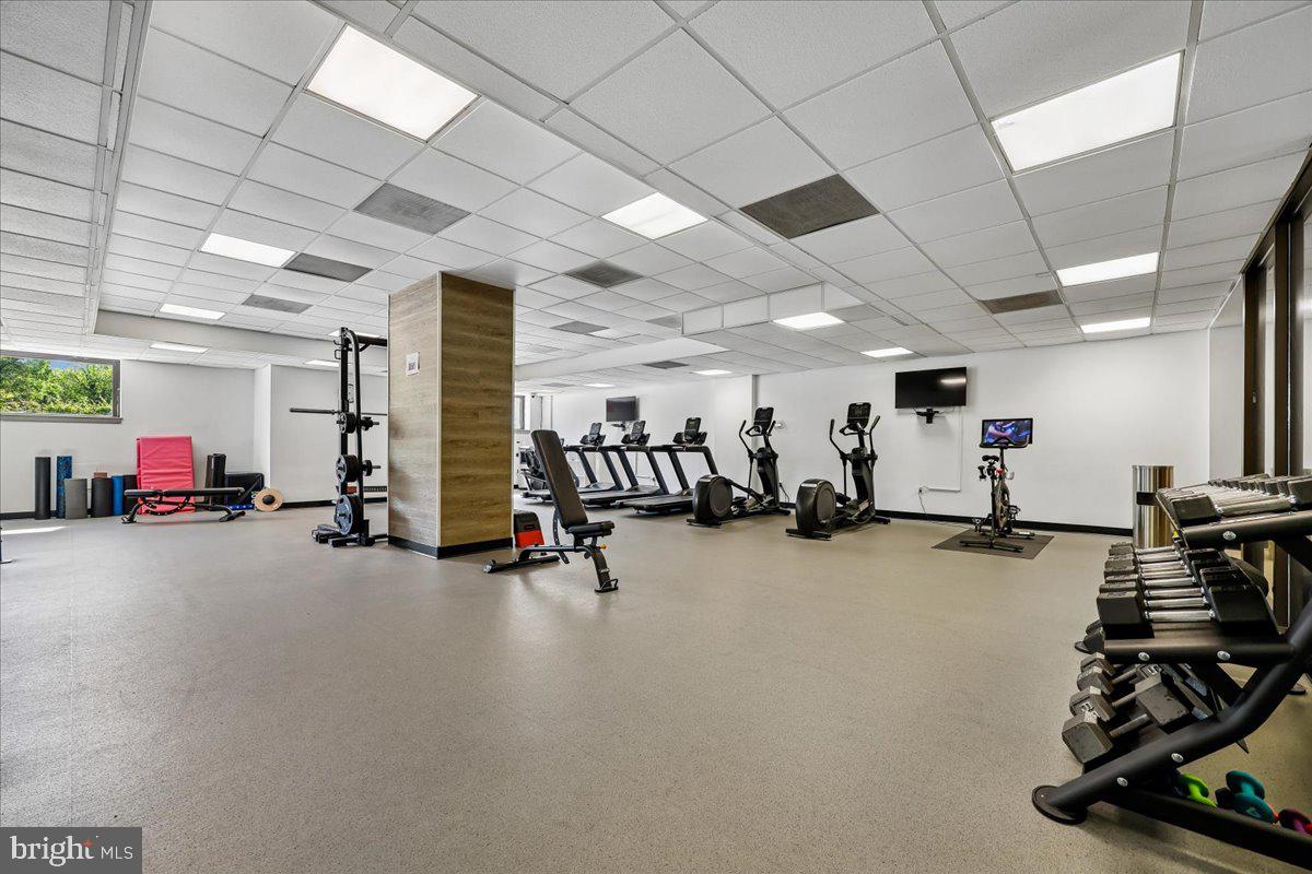 2111 Wisconsin Avenue Northwest, Unit 118 Washington, DC 20007 - Photo 48 of 61 a view of a room with gym equipment