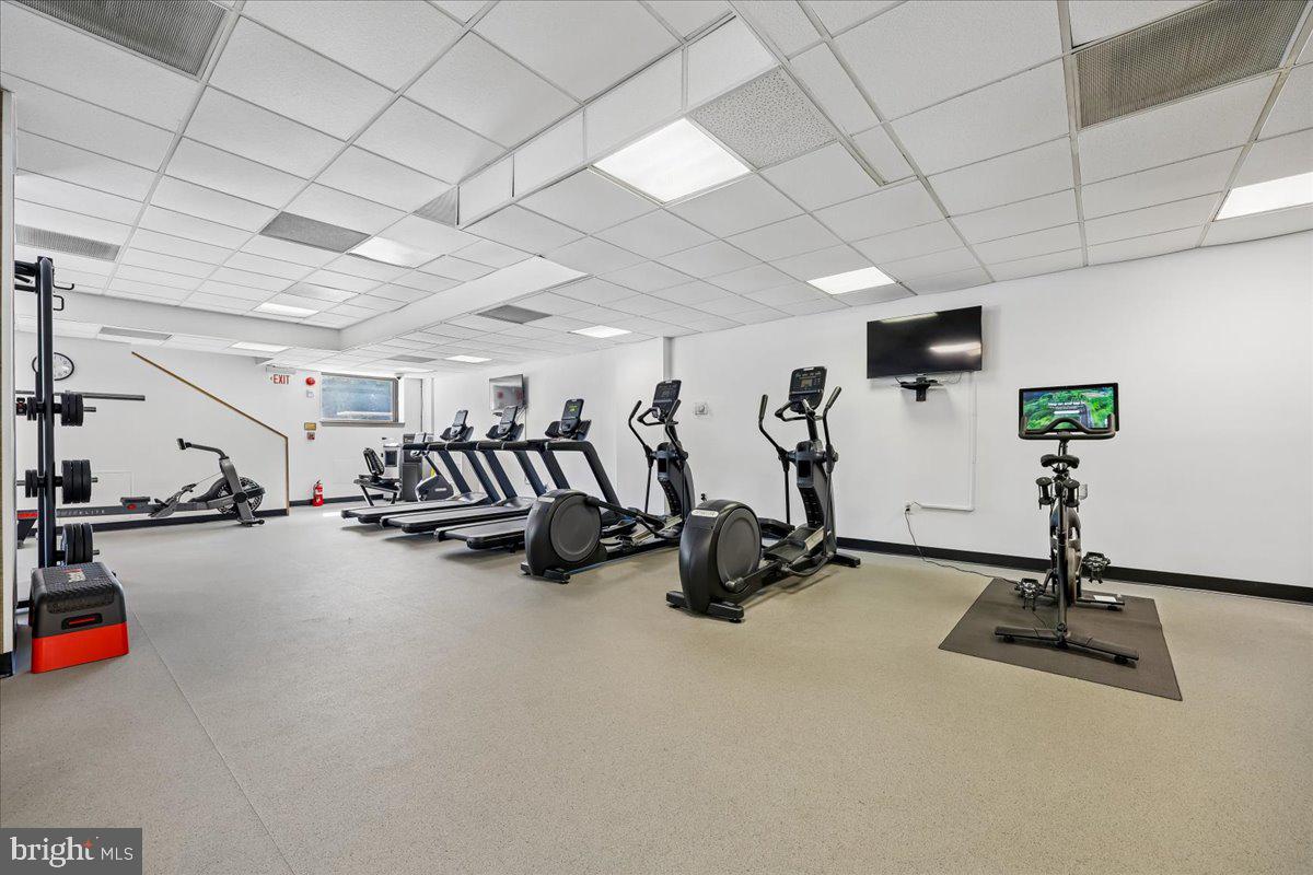 2111 Wisconsin Avenue Northwest, Unit 118 Washington, DC 20007 - Photo 49 of 61 a view of a room with gym equipment
