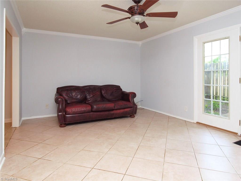 2218 A Shadow Valley Road, Unit A High Point, NC 27265 - Photo 8 of 23 Large living room with ceiling fan
