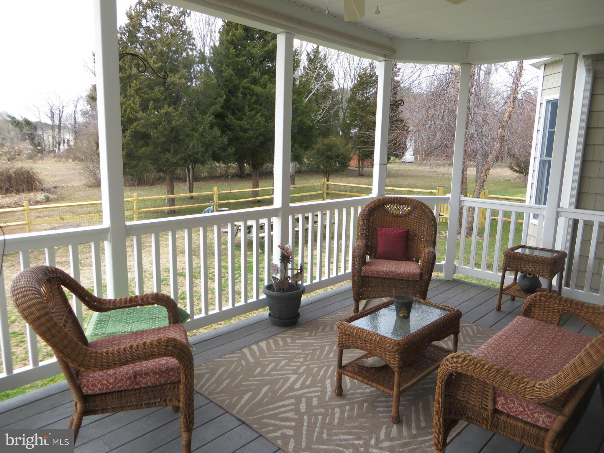 16745 St Jeromes Neck Road Dameron, MD 20628 - Photo 13 of 30 Delightful covered deck overlooking the water