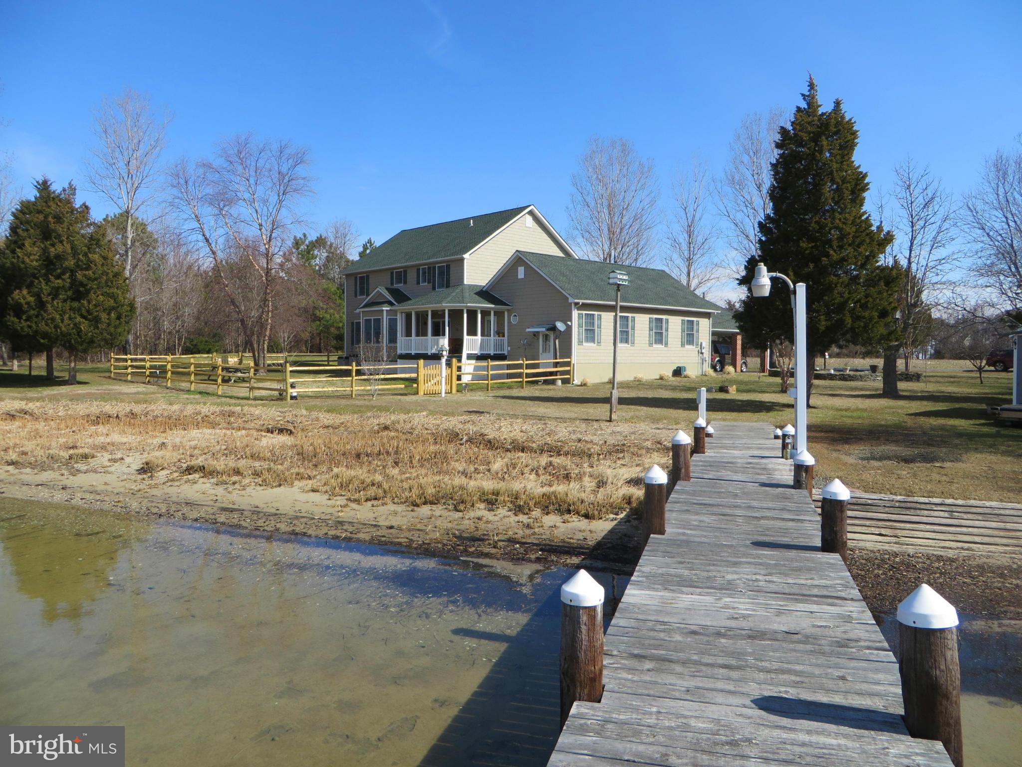 16745 St Jeromes Neck Road Dameron, MD 20628 - Photo 27 of 30 Rear elevation, view from the pier