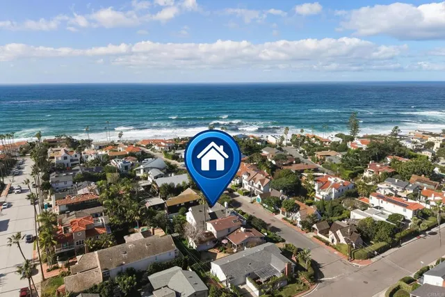 a view of a water with an ocean view