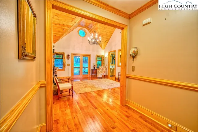 a view of an indoor swimming pool