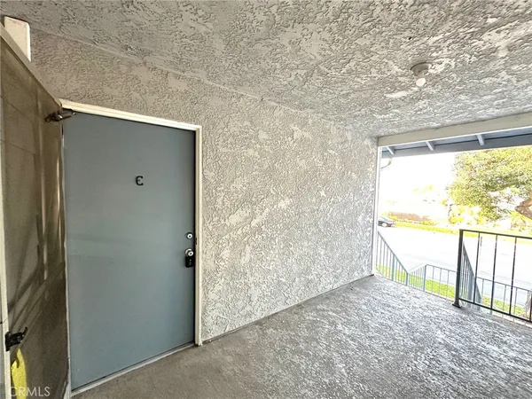 a view of front door