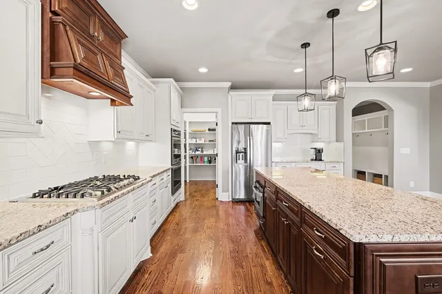 a dining room with furniture window and outside view