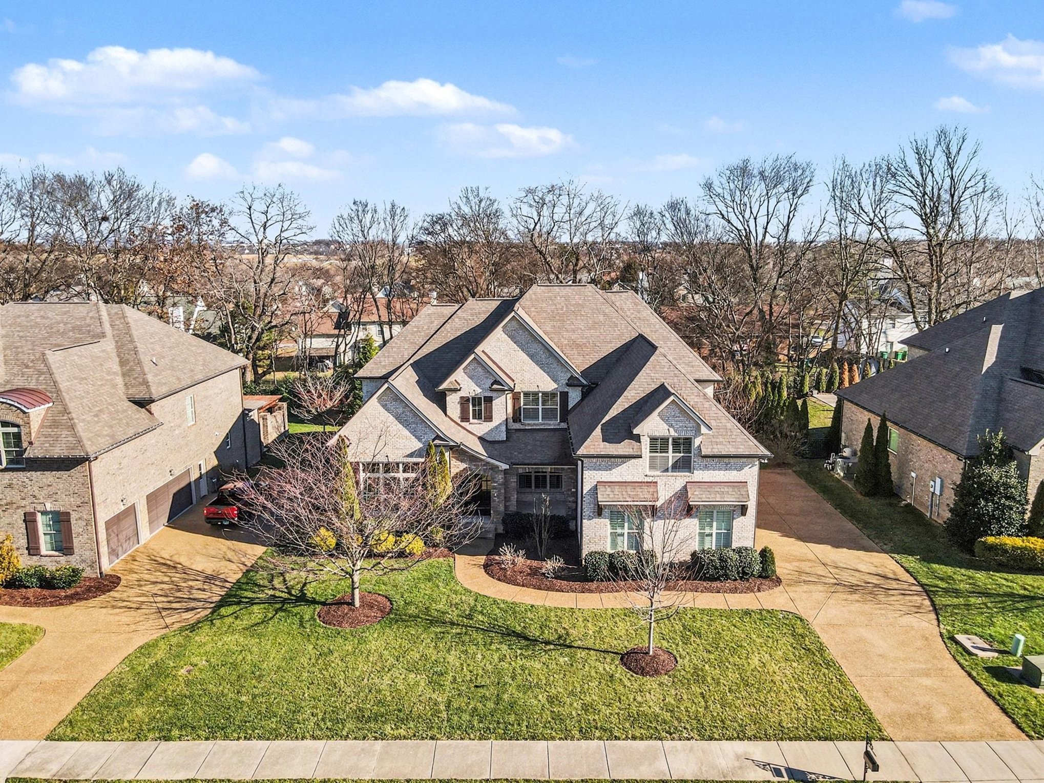 2015 Autumn Ridge Way Spring Hill, TN 37174 - Photo 38 of 42 an aerial view of a house with a big yard
