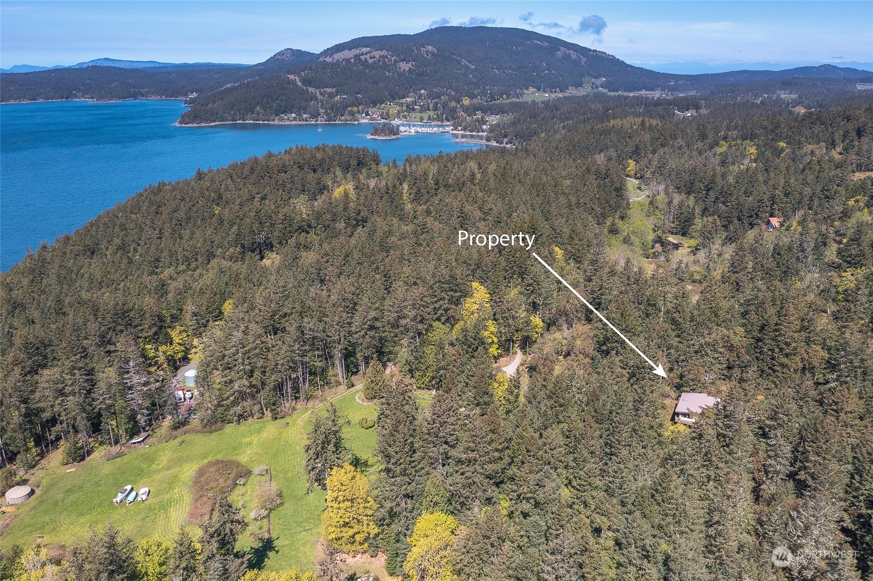 153 Exton Road Orcas Island, WA 98280 - Photo 6 of 30 a view of lake and mountain