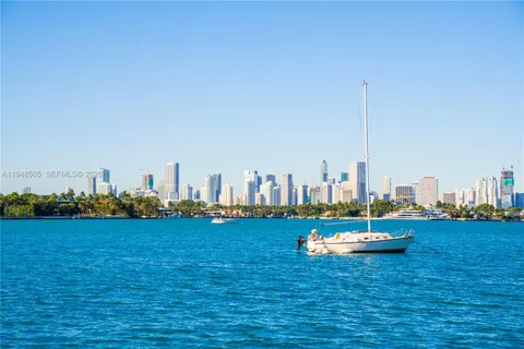 a view of a city with tall buildings in the background