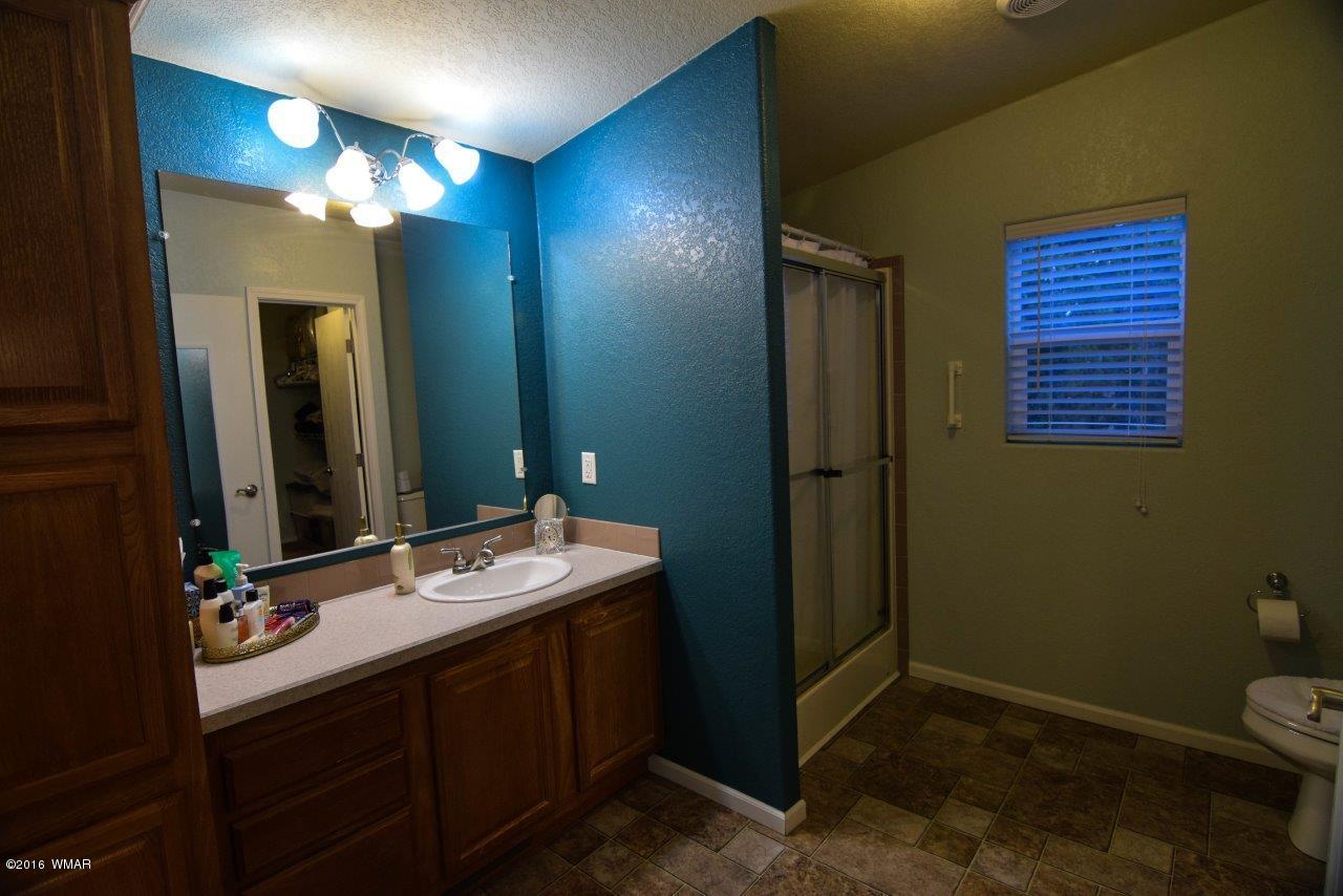 2018 Lumber Valley Road Overgaard, AZ 85933 - Photo 25 of 52 a bathroom with a sink a toilet and mirror