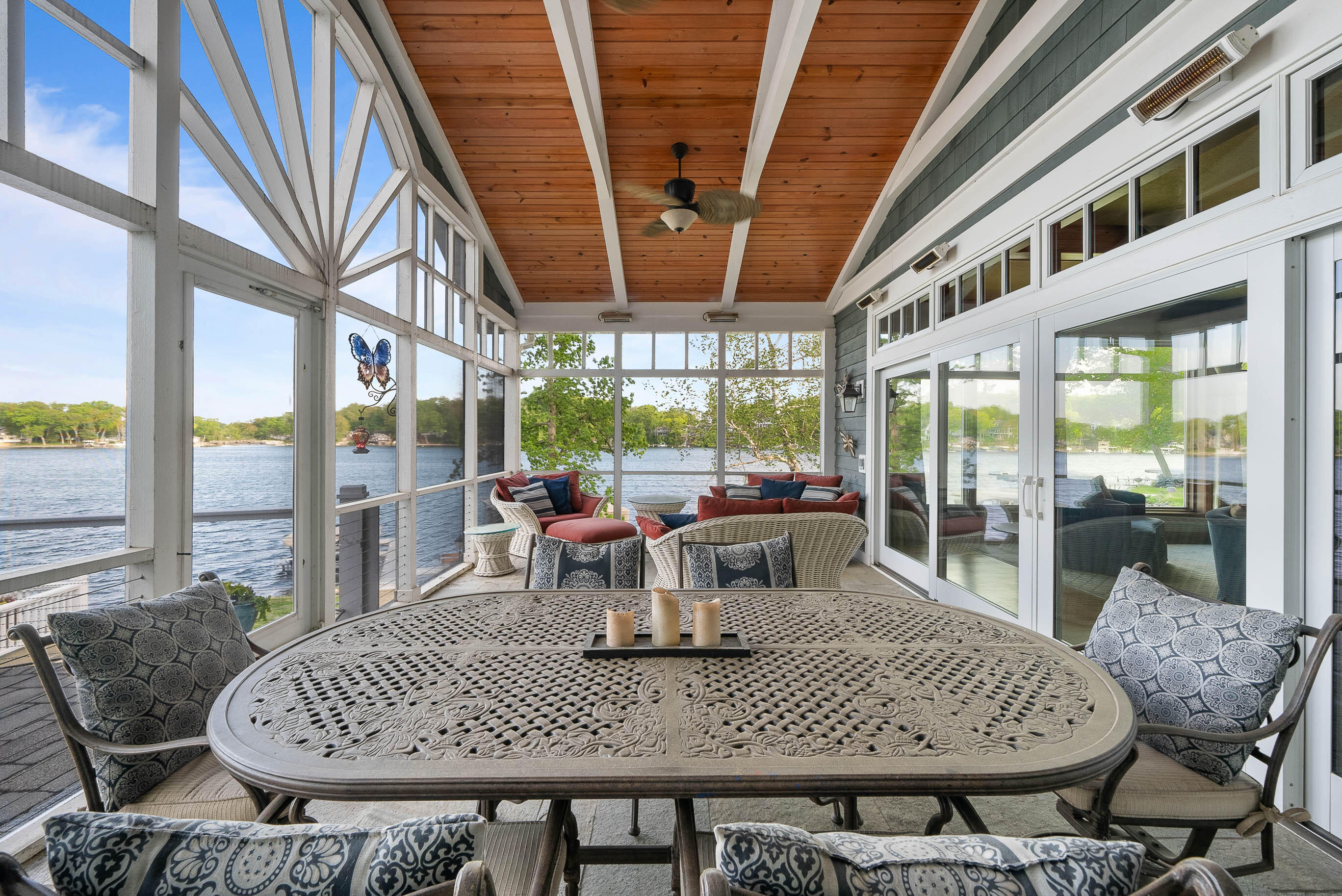 W5539 Oak Park Road La Grange, WI 53121 - Photo 16 of 46 Heated screen porch with panoramic views