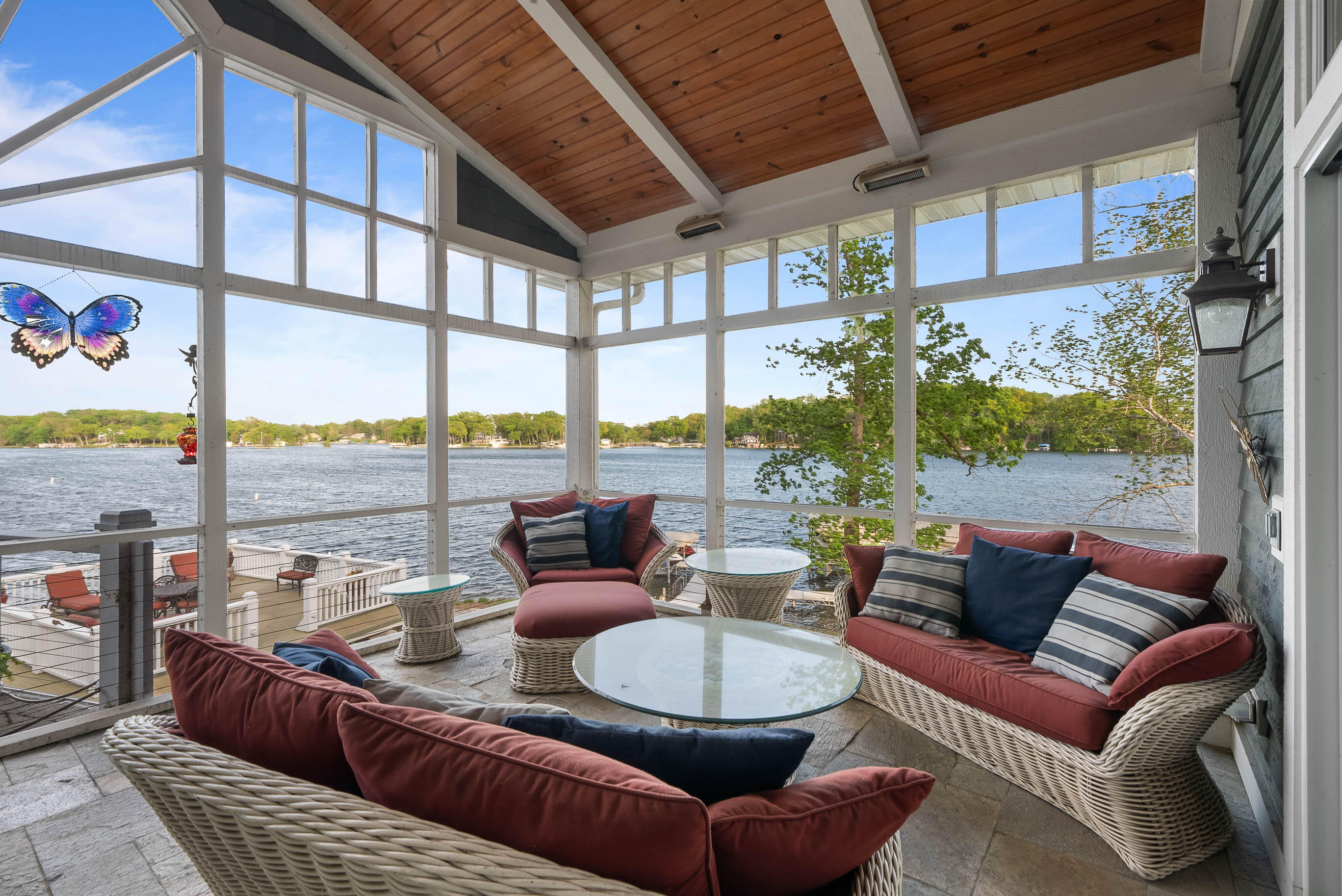 W5539 Oak Park Road La Grange, WI 53121 - Photo 17 of 46 Heated screen in porch with panoramic views