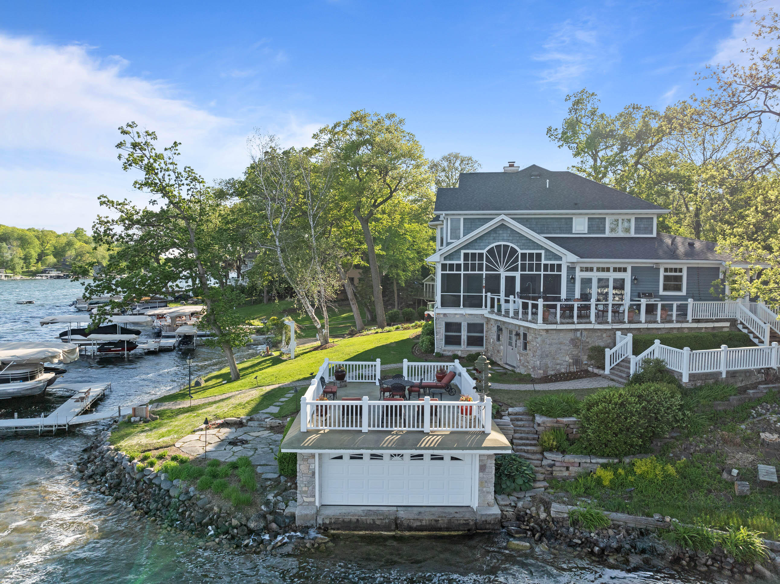 W5539 Oak Park Road La Grange, WI 53121 - Photo 35 of 46 view of the boathouse and entertainment areas