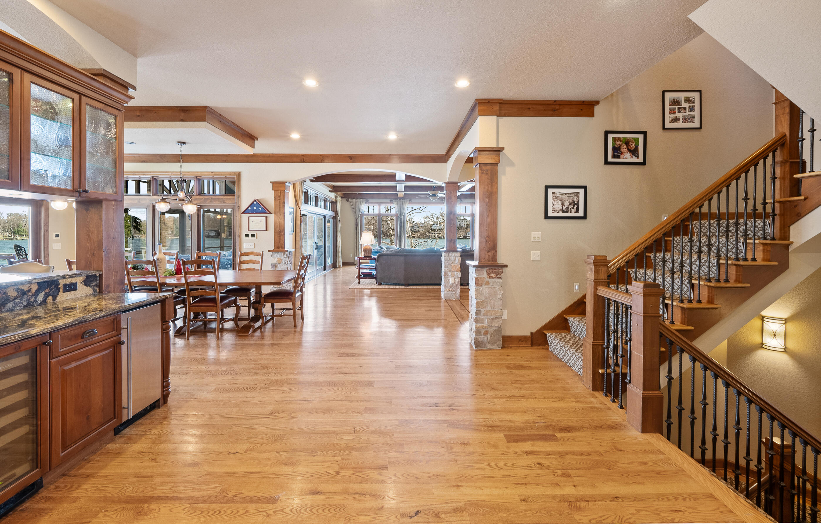 W5539 Oak Park Road La Grange, WI 53121 - Photo 5 of 49 immaculate wood floors adorn the entry with sweeping views of the water