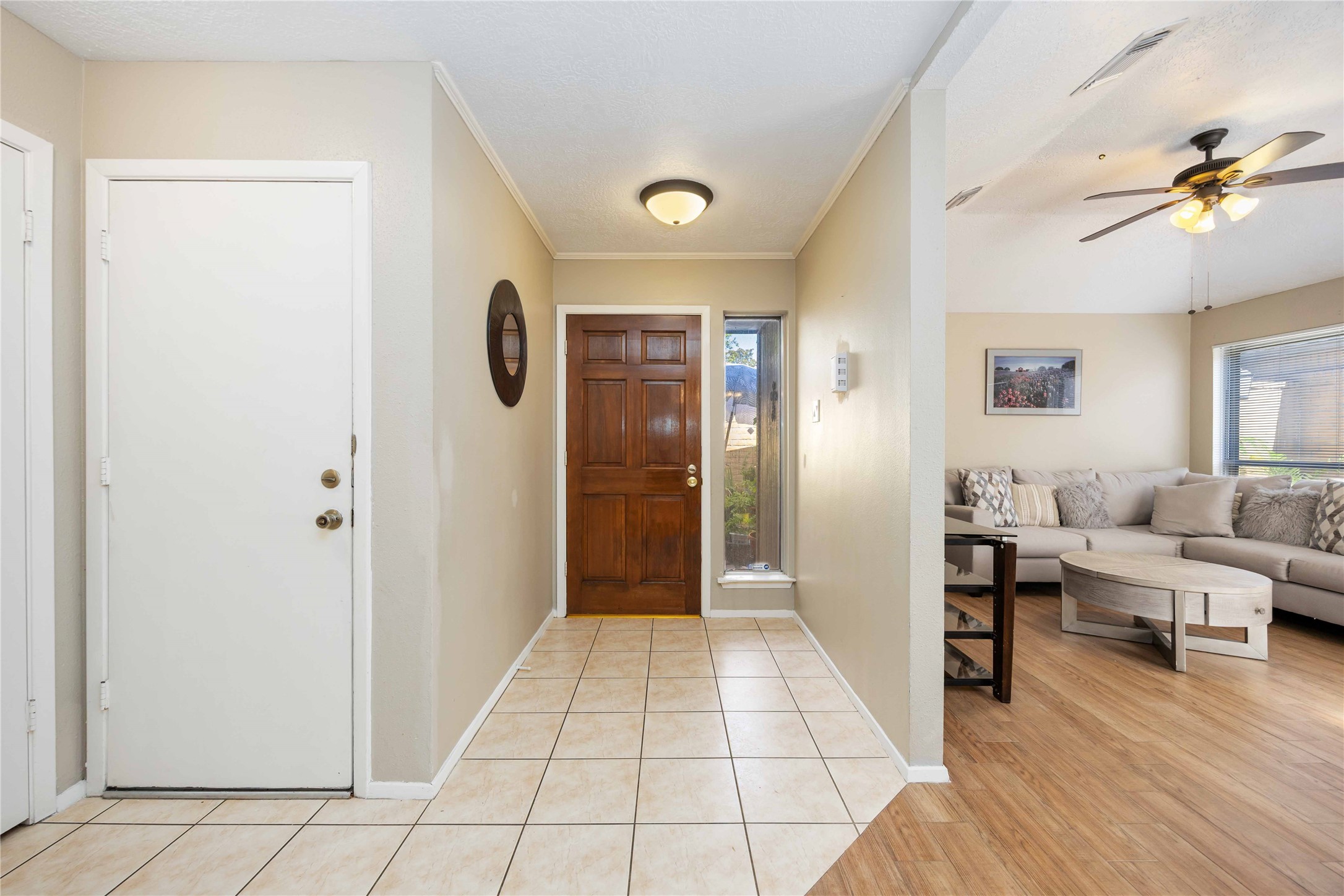 2423 Prides Crossing Road Houston, TX 77067 - Photo 4 of 27 a view of a livingroom with furniture and wooden floor
