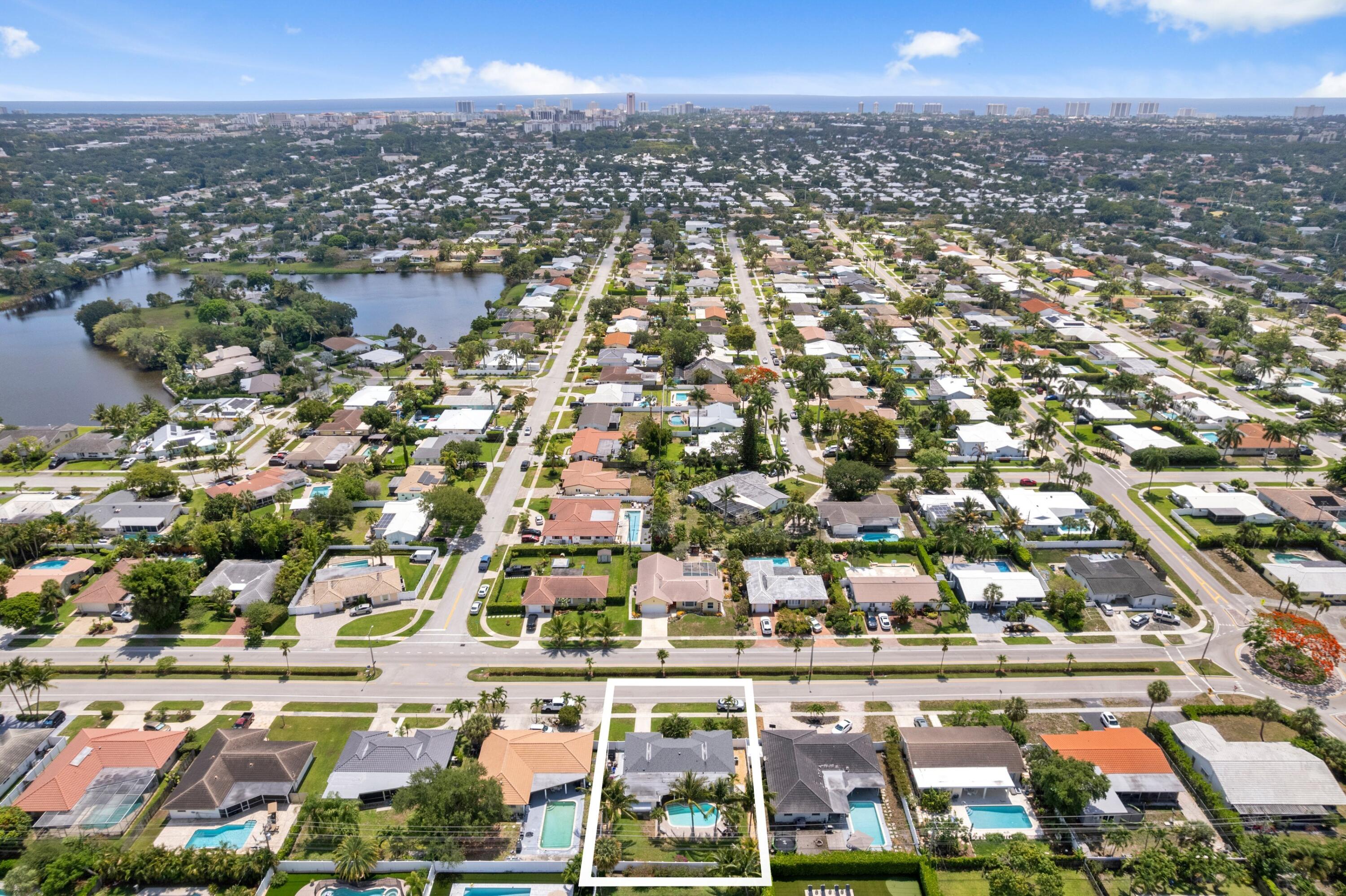 1151 Southwest 12th Avenue Boca Raton, FL 33486 - Photo 26 of 39 Aerial Neighborhood View