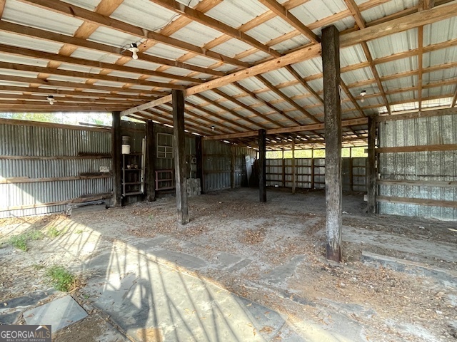 142 Bill Brown Road Pembroke, GA 31321 - Photo 30 of 33 a view of empty room with wooden roof