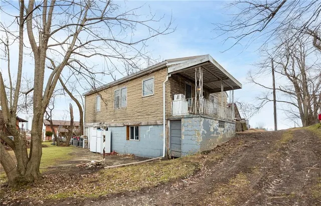 a view of a house with a snow