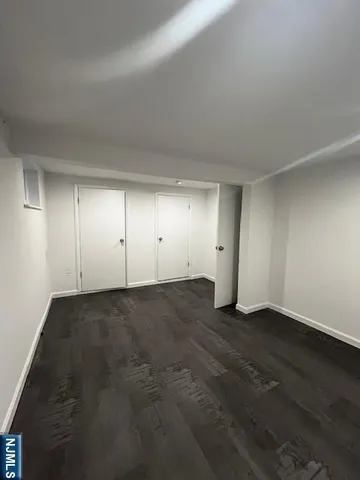 an empty room with an entryway