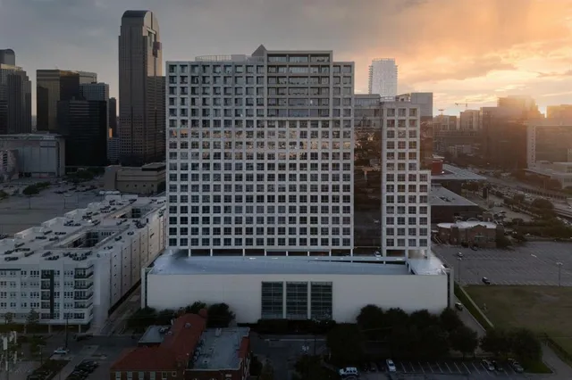 a view of a large building