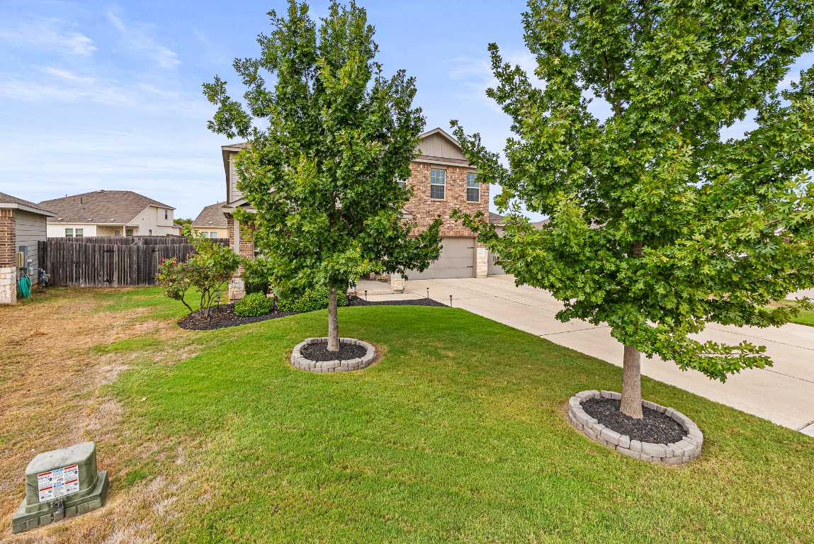 136 Copper Lane Kyle, TX 78640 - Photo 2 of 33 a big yard with table and trees