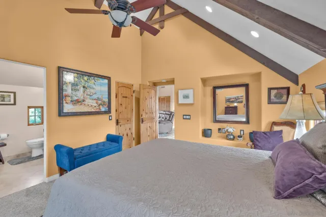 a view of a chairs and table on the wooden floor