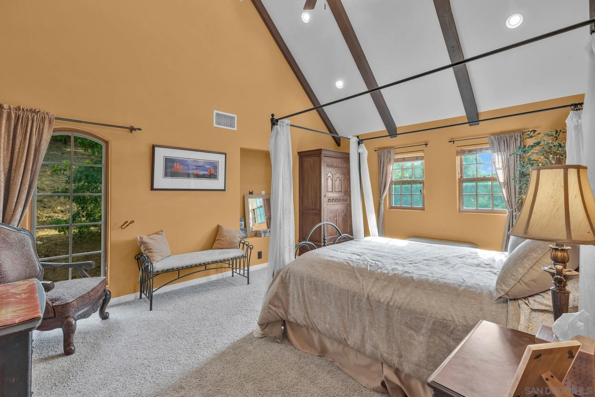 3839 Deer Lake Park Road Julian, CA 92036 - Photo 49 of 74 a bedroom with a bed and a window