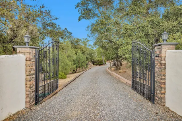 a view of a road with mountain view