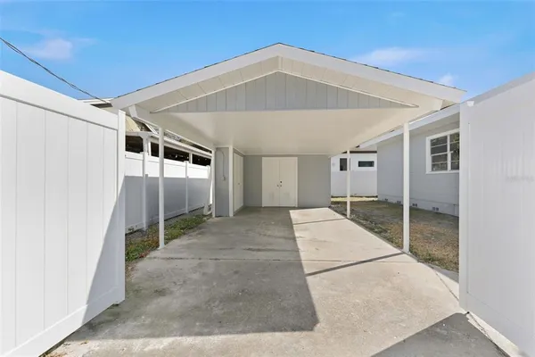 a backyard of a house