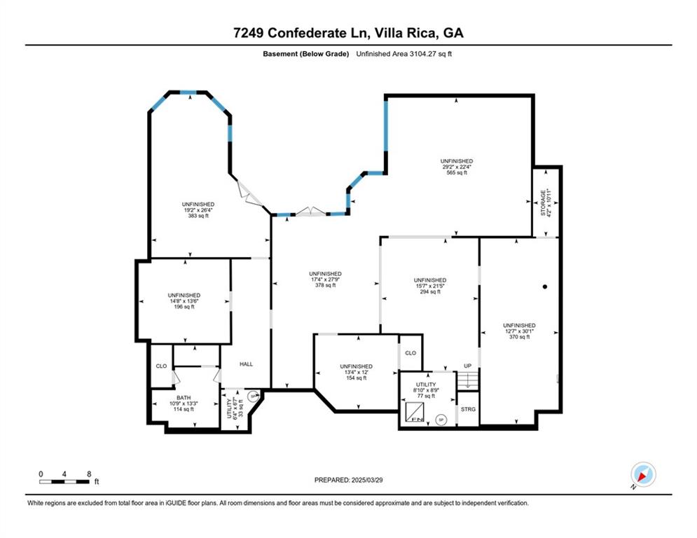 7249 Confederate Lane Villa Rica, GA 30180 - Photo 49 of 49 a picture of floor plan