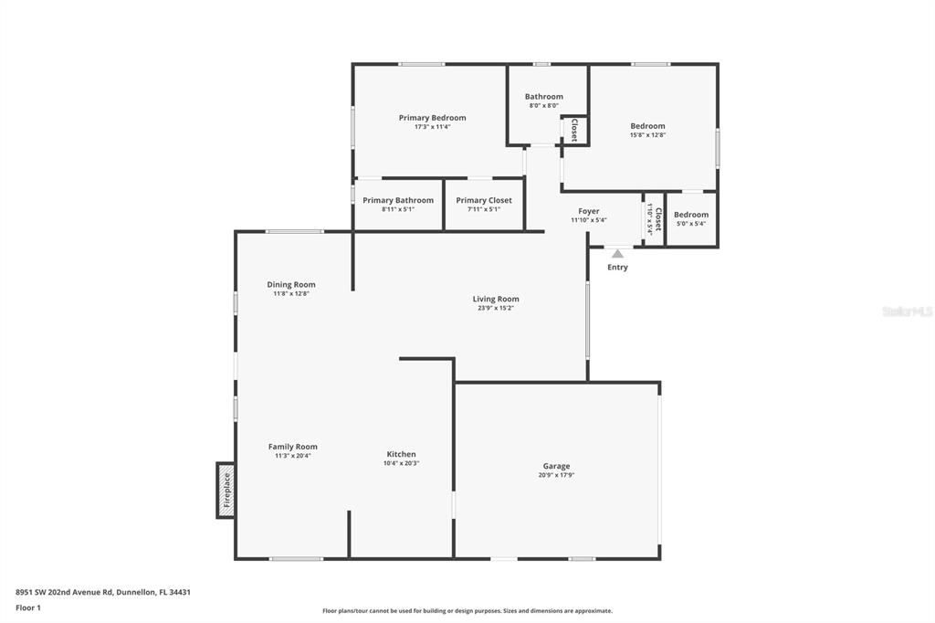 8951 Southwest 202nd Avenue Road Dunnellon, FL 34431 - Photo 2 of 38 a picture of a bathroom with a shower