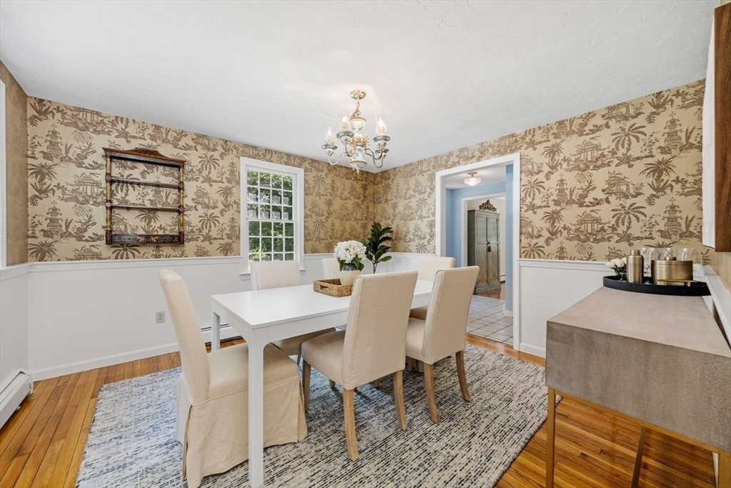 445 Cushing Street Hingham, MA 02043 - Photo 8 of 29 a view of a dining room with furniture and window