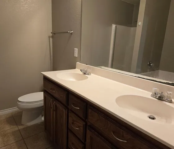 a bathroom with a sink and a toilet