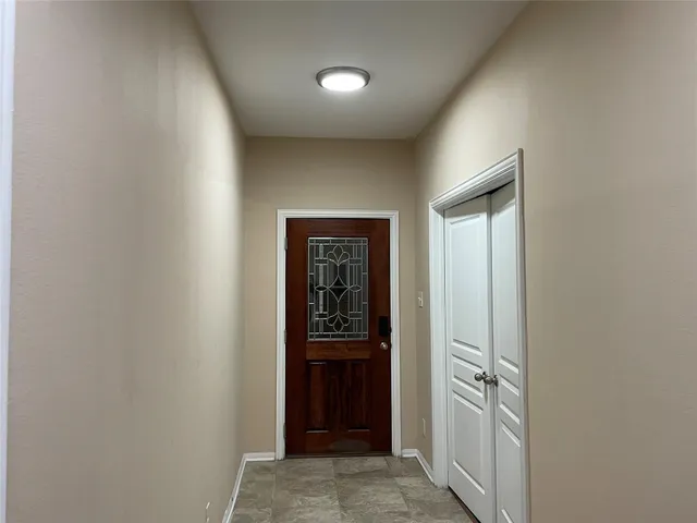 a view of an entryway of a house